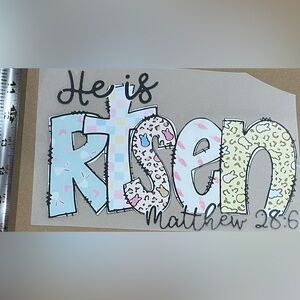 Colorful Religious DTF transfer